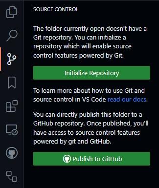 Git Integration in
VSCode
