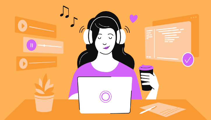 Liste to music while coding