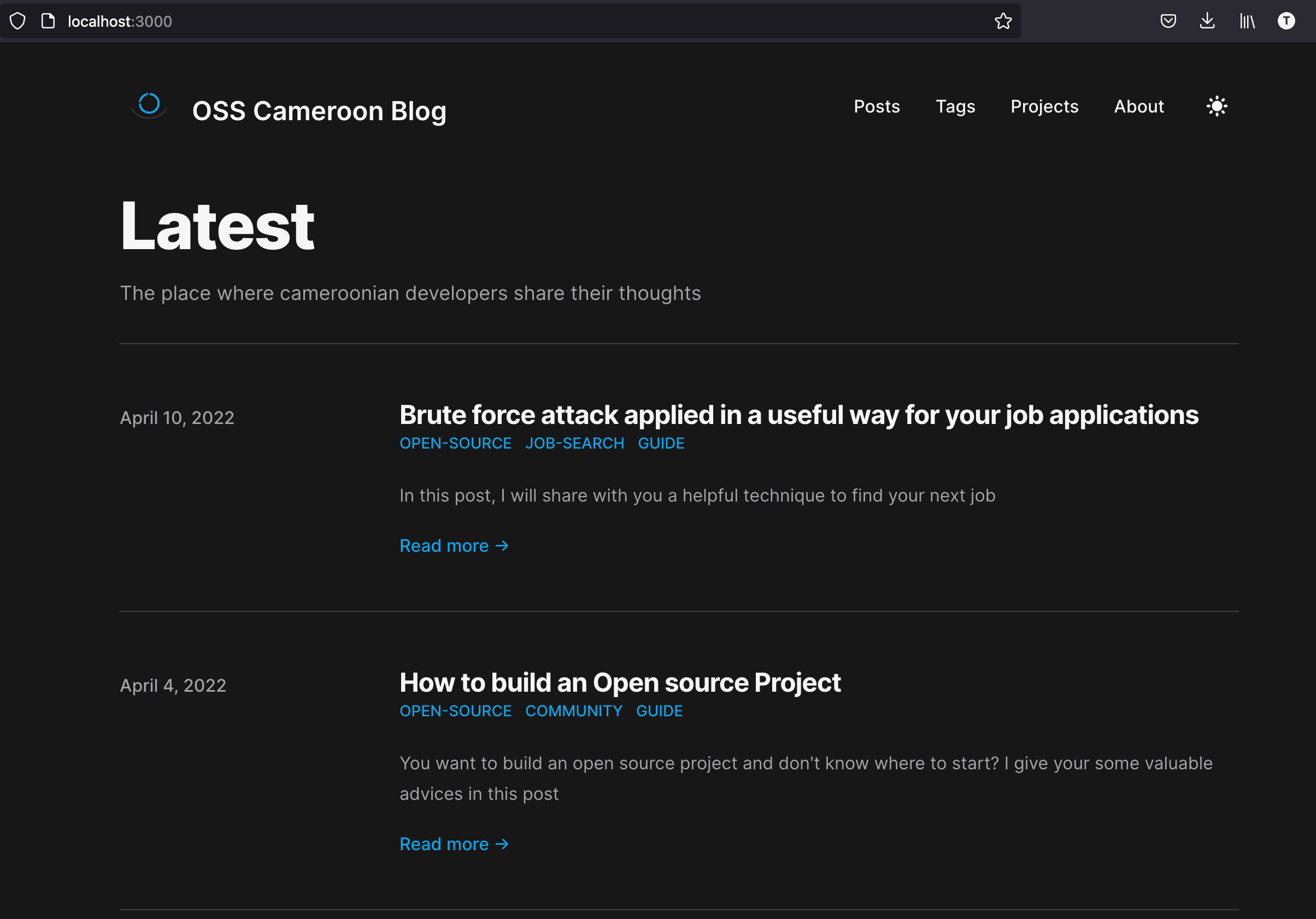 Run the project locally